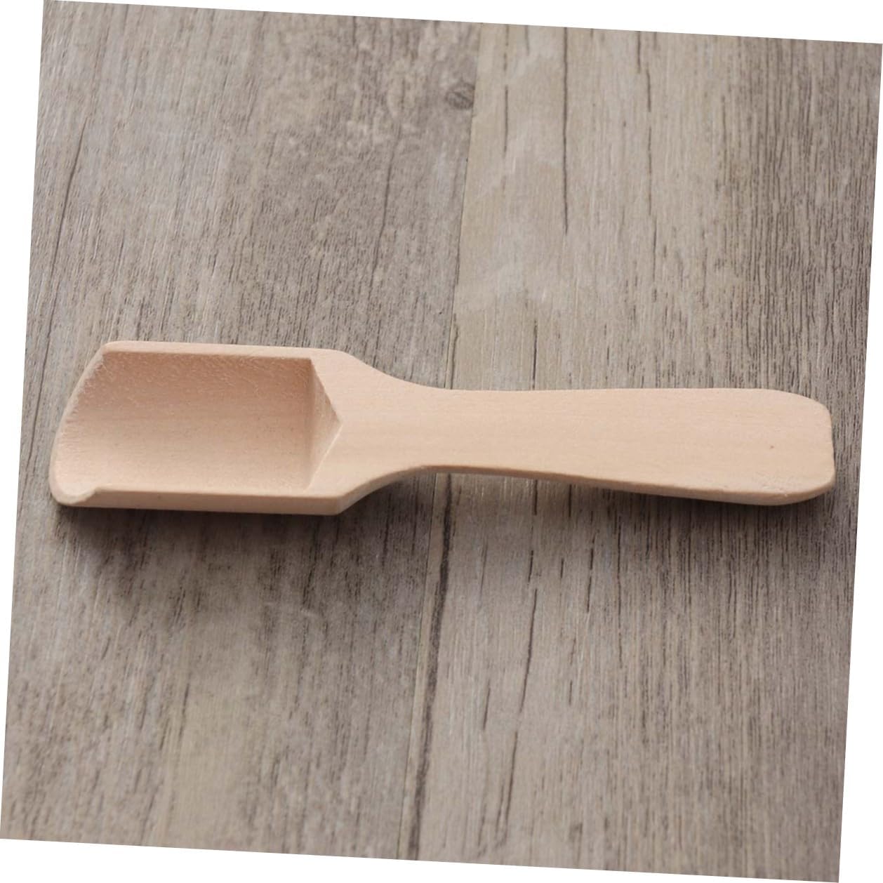 Generic 15pcs Wooden Tea Scoop Set Flat Handle 2.8x11cm Small Salt and Milk Powder Scoops Tea Accessories for Kitchen and Dining