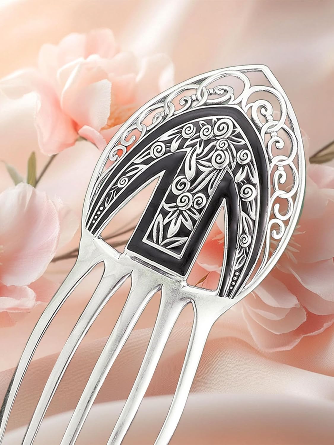 HangErFeng Women's Silver Accessories Chic Hollow Hairclip 865