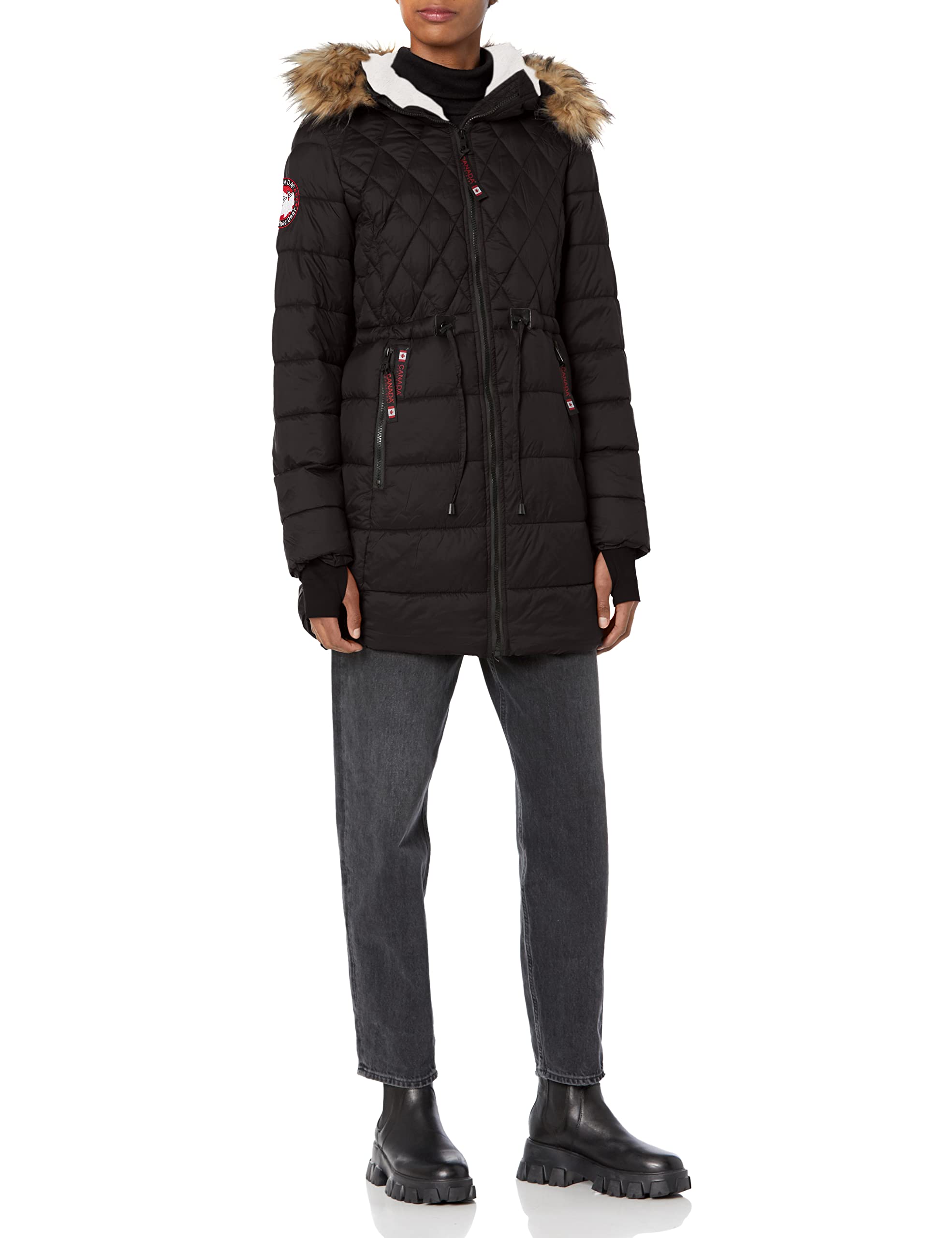 CANADA WEATHER GEARWomen's Midweight Long Glacier Shield Jacket