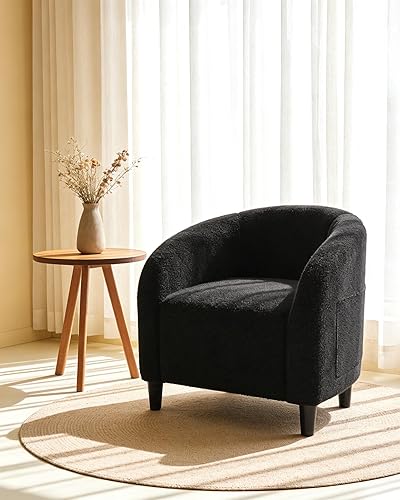 GarveeHome Accent Chair Living Room Chairs Barrel Boucle Chairs Comfy