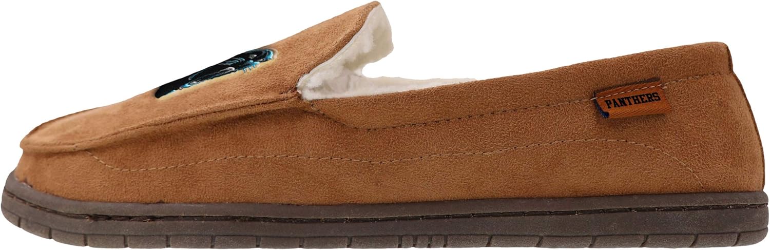 FOCO Mens NFL Team Logo Moccasin Slippers