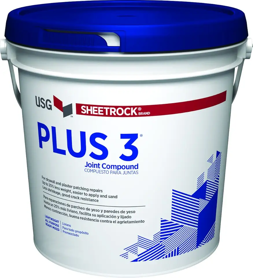 U S Gypsum 384013 3.75QT Plus3 Compound, 3.5 qt, White to Off-White