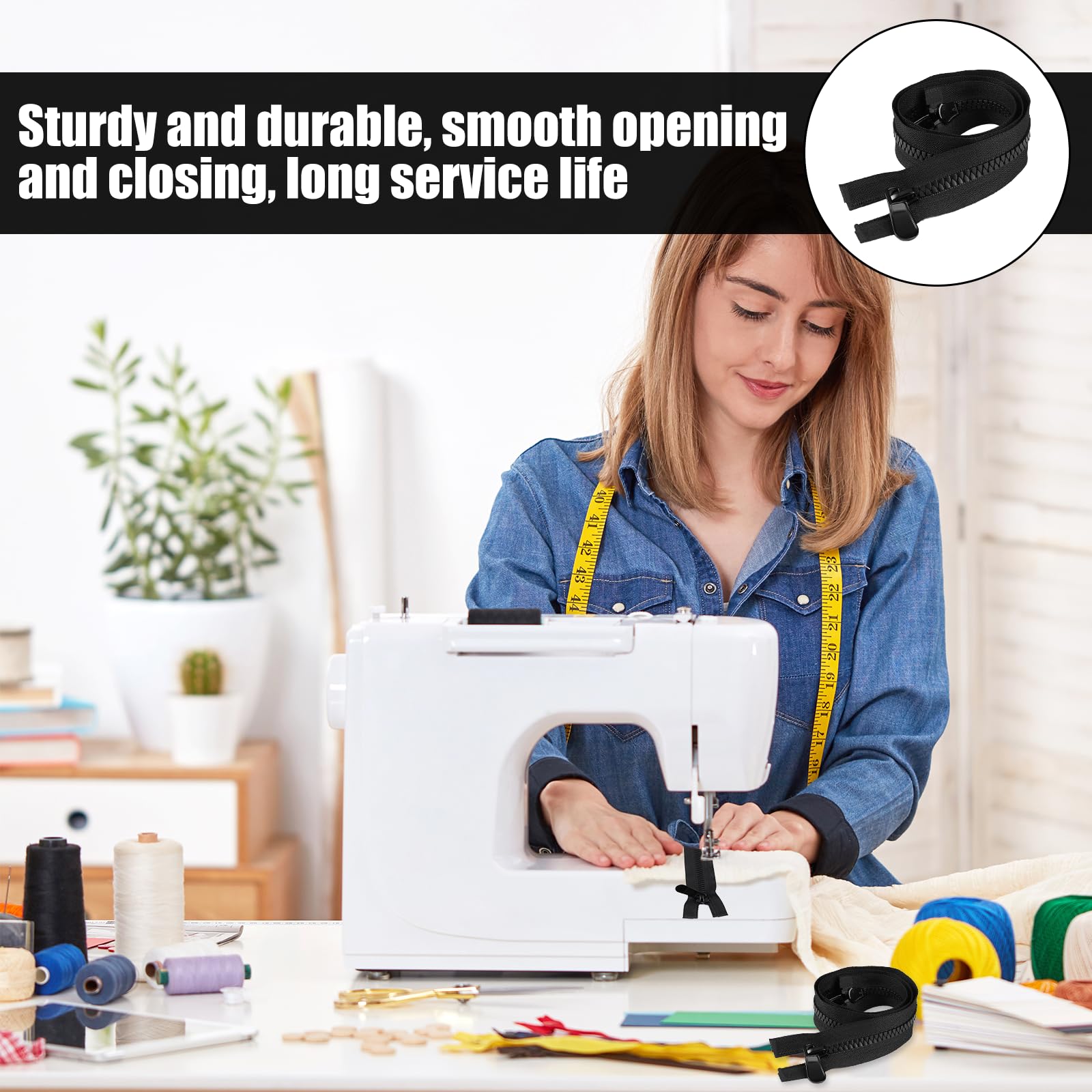 ByaHoGa 2 Pièces 200 C #5 Séparable Fereture Éclair à Double Sens Fereture à Glissière