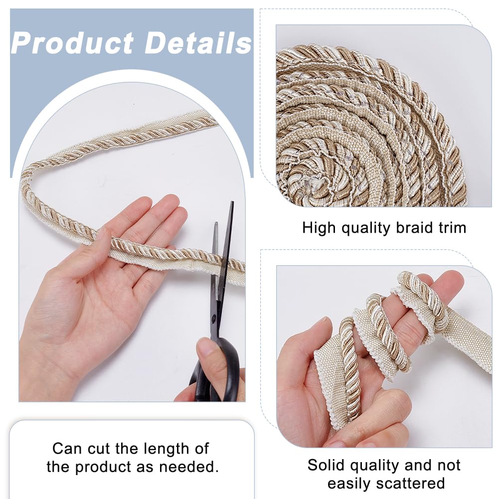 Treccia Trim In Poliestere 1/2 Pollice - 13.6 Iarde (12.5m) | Per Cucito, DIY E Decorazione Casa | Colore Verde