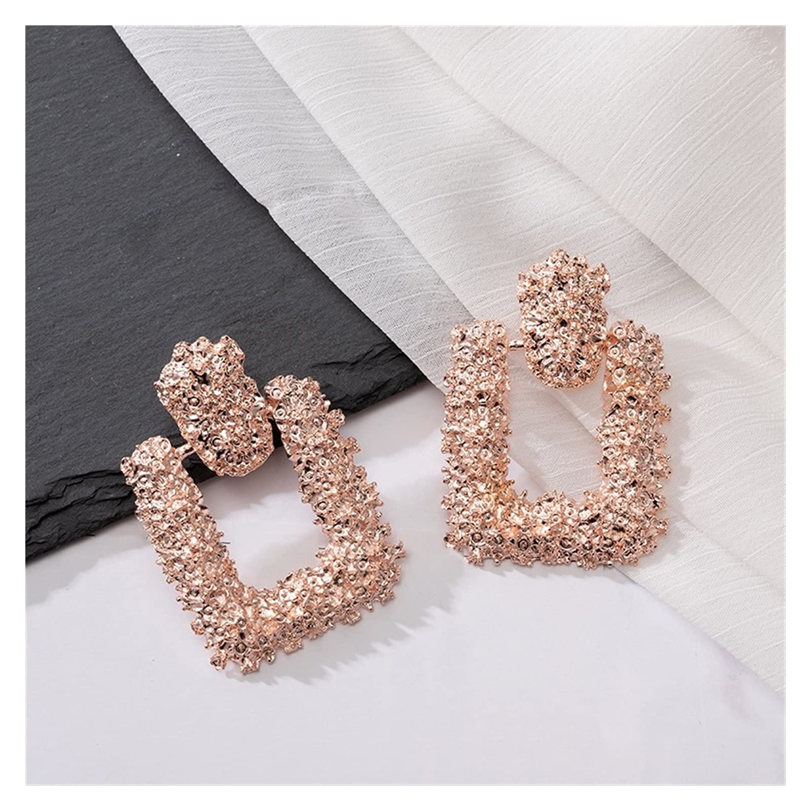 Amazon.com: SNSHUN ZX Fashion Statement Earrings Large