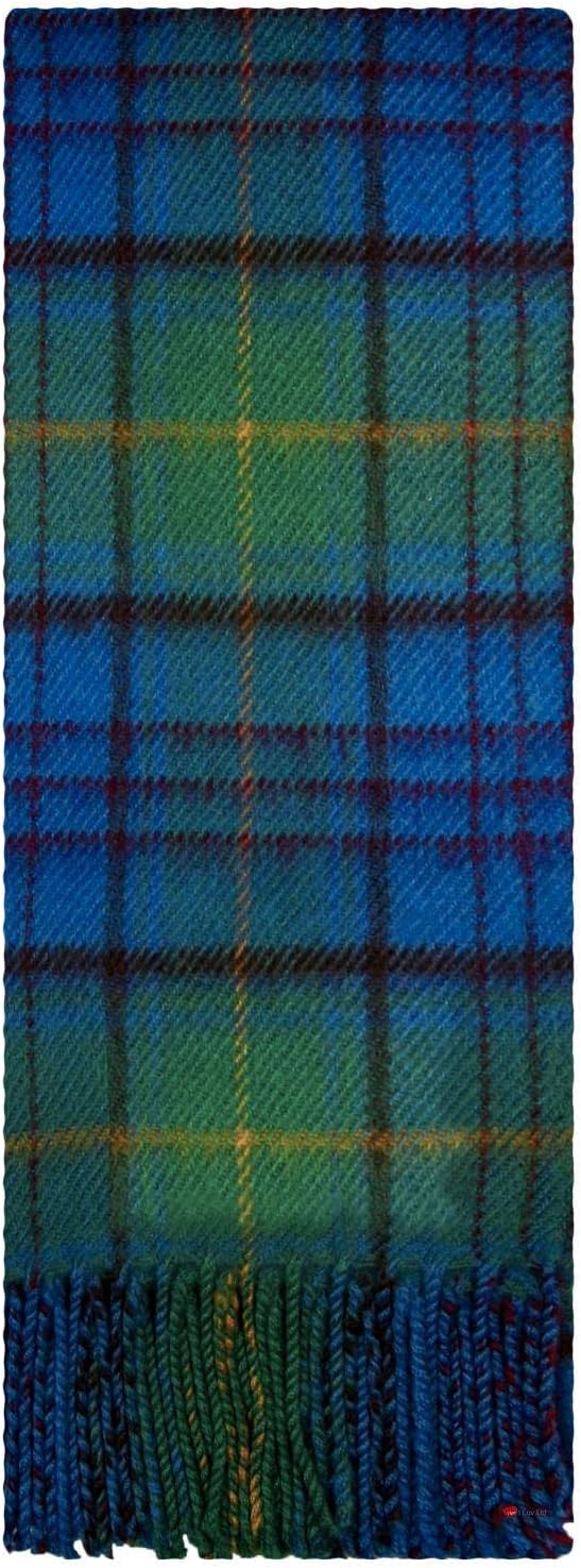 Irish Tartan Plaid Scarf County Donegal Unisex 100% Lambswool