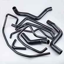 AC PERFORMANCE Radiator Coolant & Heater Silicone Hose Kit Compatible with 2003-2012 Mazda RX8 SE3P, Black 9PCS with SS304 Clamp Set
