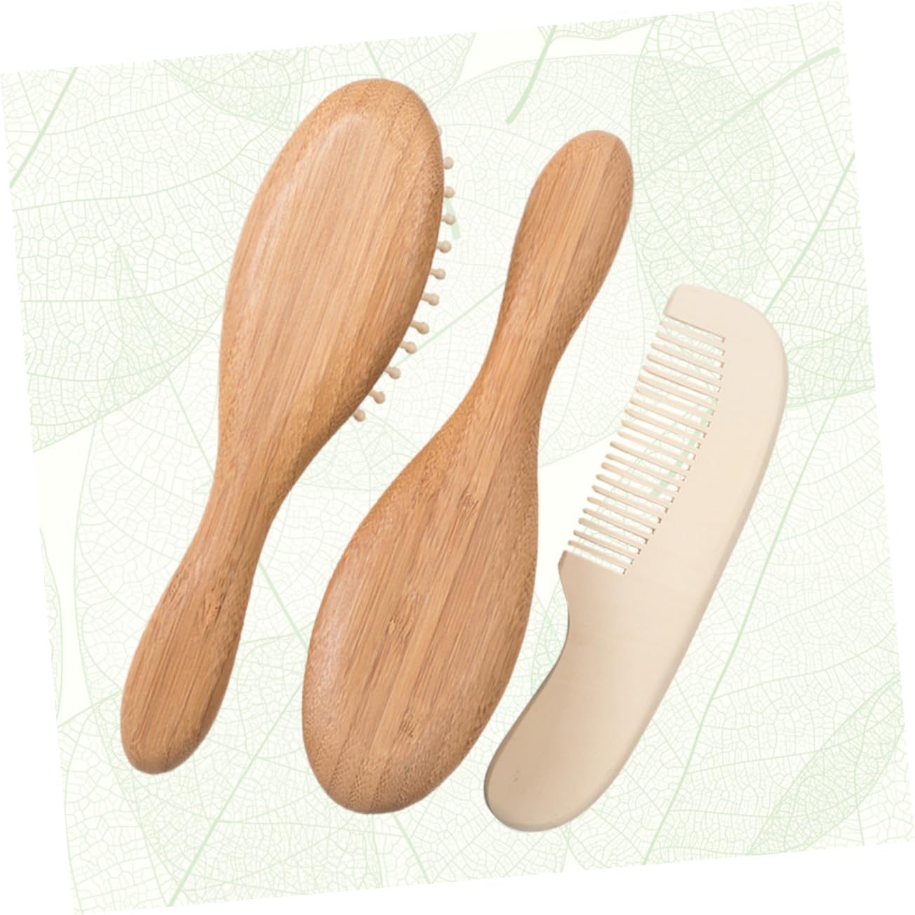 DOITOOL 6 Piezas regalo de registro para bebé equipo de bebé peine cepillo de pelo de bebe cepillo de ducha de bebé herramienta de limpieza para bebés cuidado cepillar cepillo de lana niño