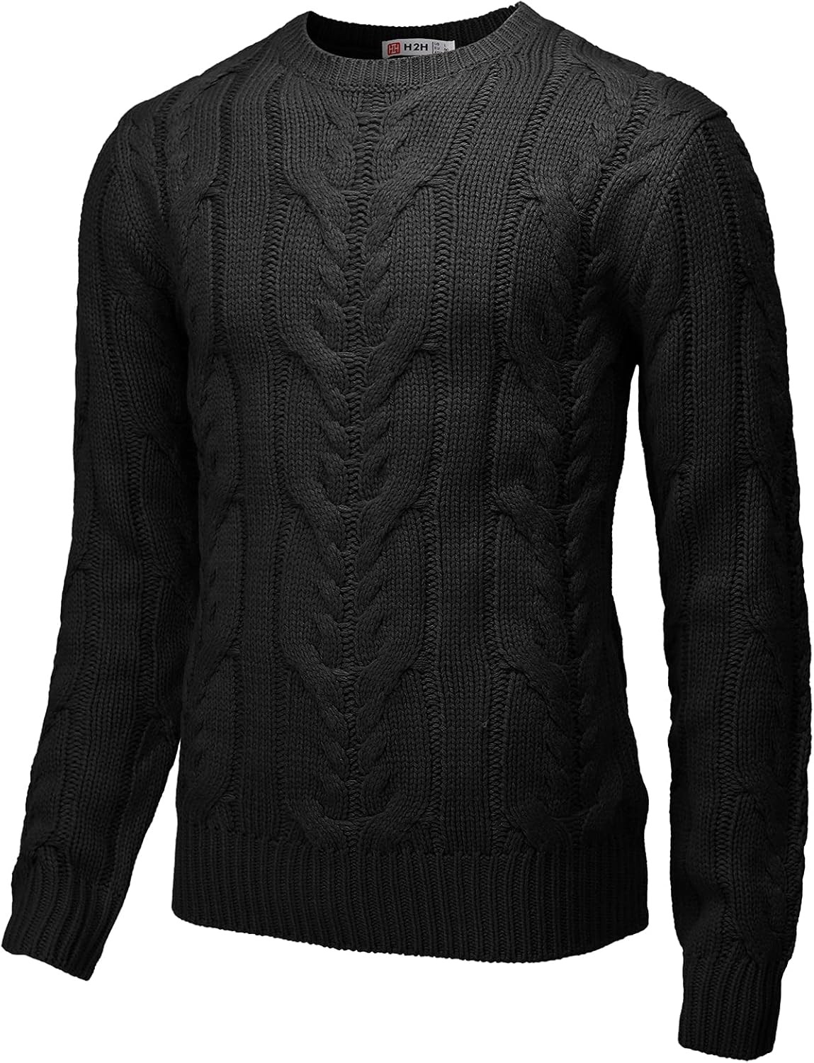 H2H Mens Casual Slim Fit Pullover Sweaters Knitted Long Sleeve Basic Designed