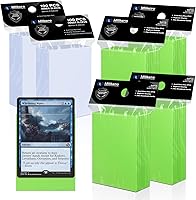 Vista 15 de Mlikero 1000 fundas para tarjetas, fundas para tarjetas de béisbol para tarjetas estándar, 10 colores fundas para tarjetas intercambiables aptas