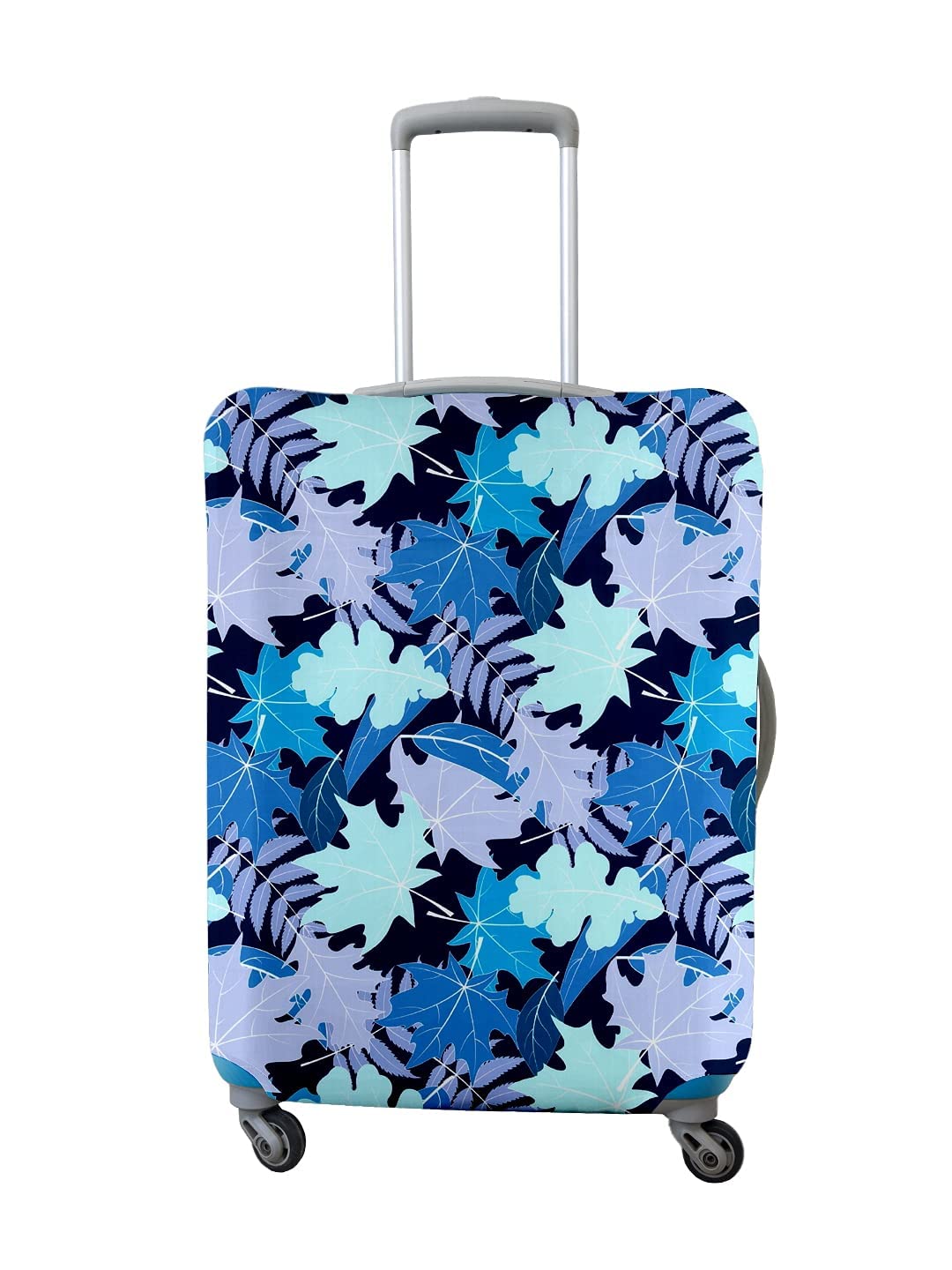 cortina Floral Design Travel Suitcase Eco-Friendly Cover Small Fits 18-22 Inch Luggage Polyester-Spandex 55 Cm Luggage Protectors Anti Scratch/Dust Spinner Pack Of 1 (Blue 2)-picture-7