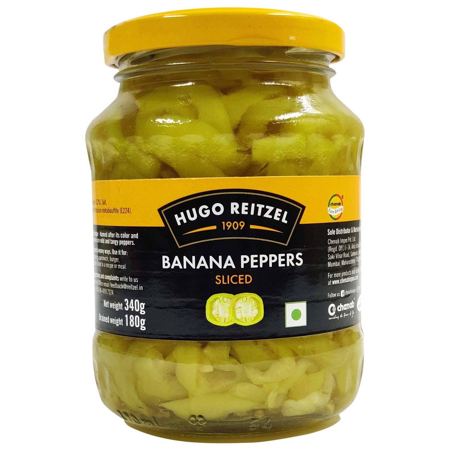 Hugoreitzel Banana Pepper Sliced | 340G | Pack Of 2 (B07YDFWZ2N) Amazon Price History, Amazon Price Tracker