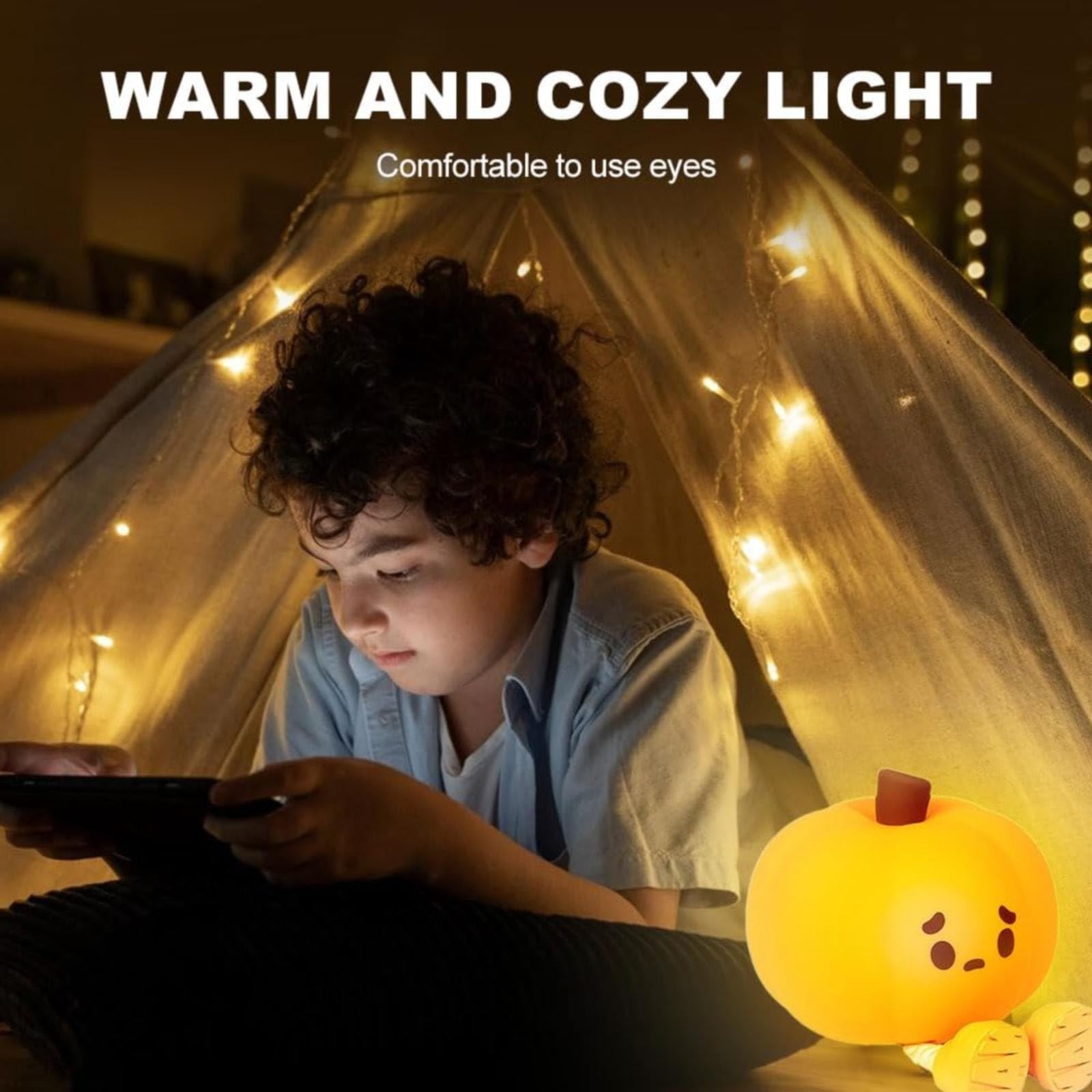 Lampada Di Notte Bambini Luci A LED A Forma Di Zucca, Divertenti Zucche Di  Halloween, Funzionamento A Batteria, Luci Da Tè A Forma Di Zucca, Lanterne  Illuminate Per Lampada Bambini Notturna, image size:1600x1600