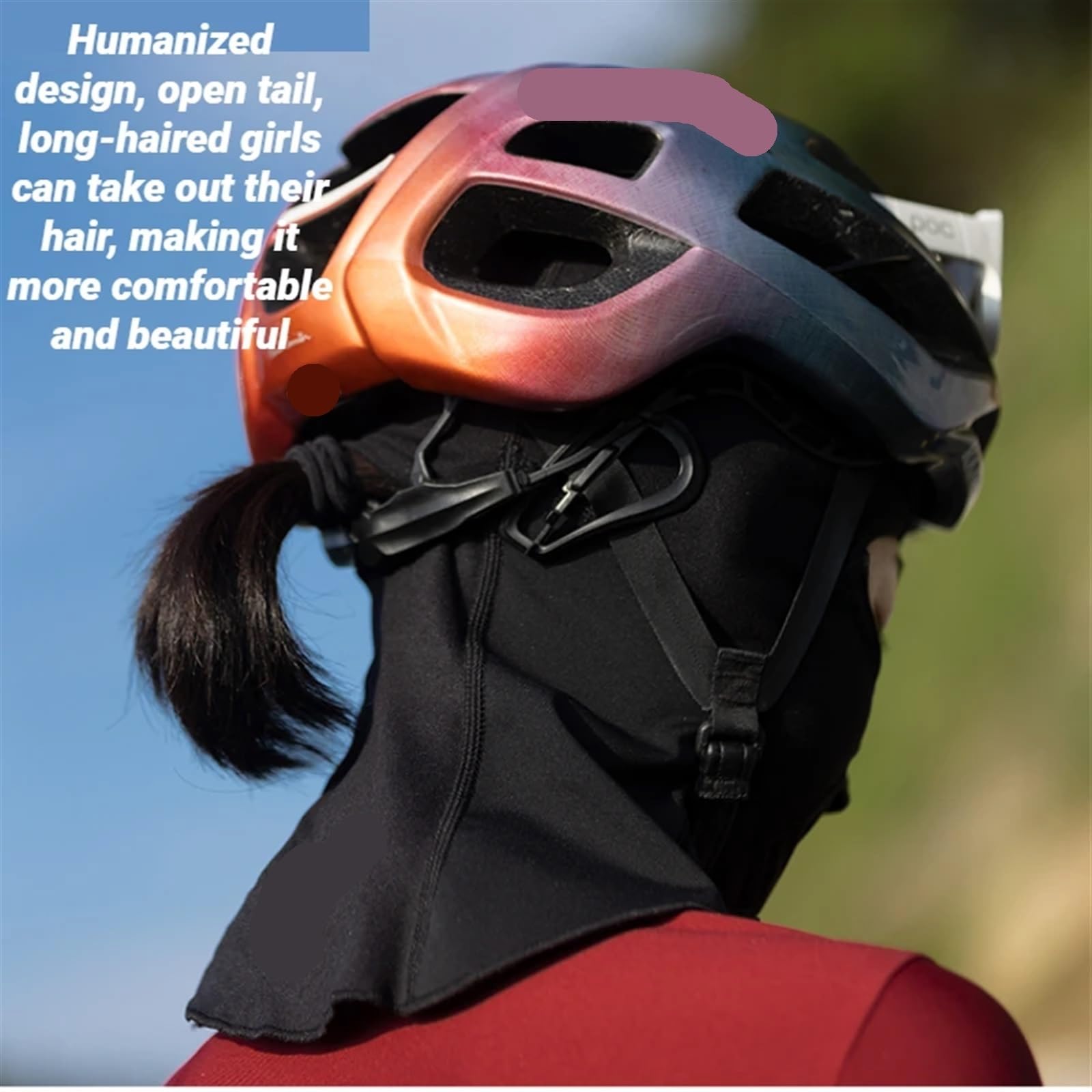 Máscara a Prueba de Viento for Ciclismo Máscaras de ángulo de visión Grande for Hombres Máscara Facial Completa con Bloqueo de Temperatura y Almacenamiento de Calor(L)