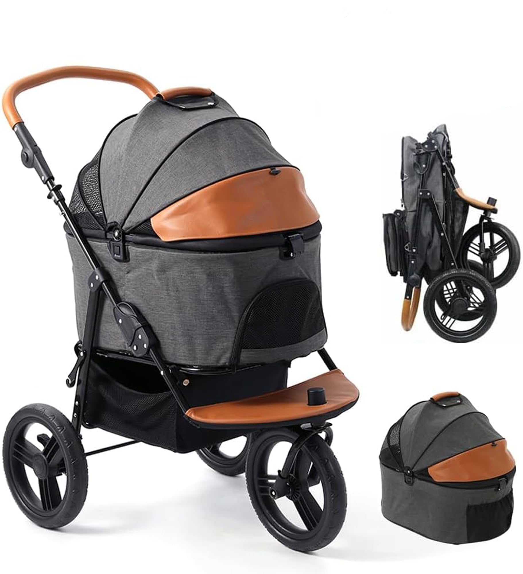 MEGANEKO ペットカート 50KG耐荷重 Amazon.co.jp: MEGANEKO ペットカート 分離式 多頭 折りたたみ