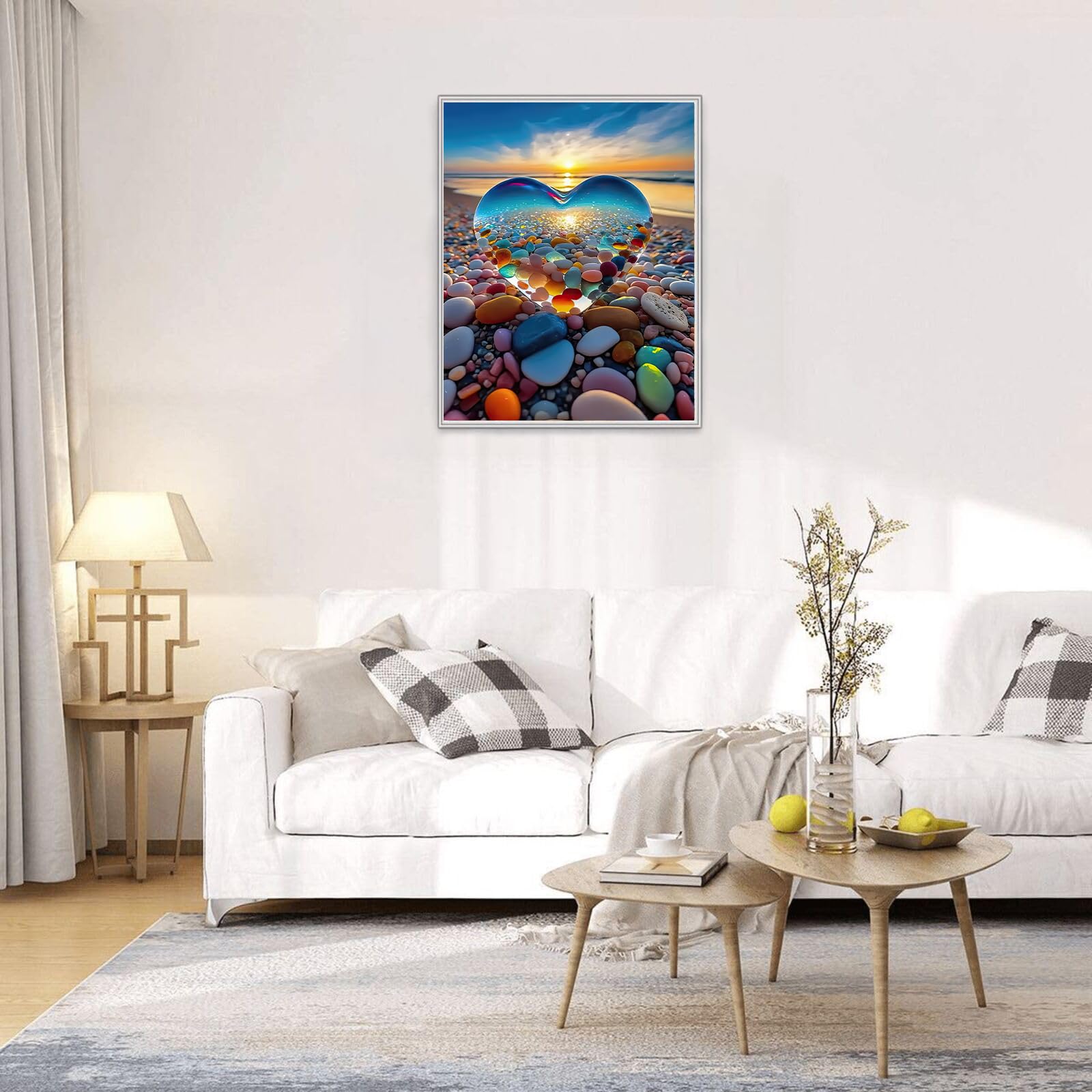 Jigsaw Puzzles for Adults 1000 Pieces, Love Pebbles Beach Puzzle, Impossible Difficult Hard Fun 1000 Piece Jigsaw Puzzles for Adults