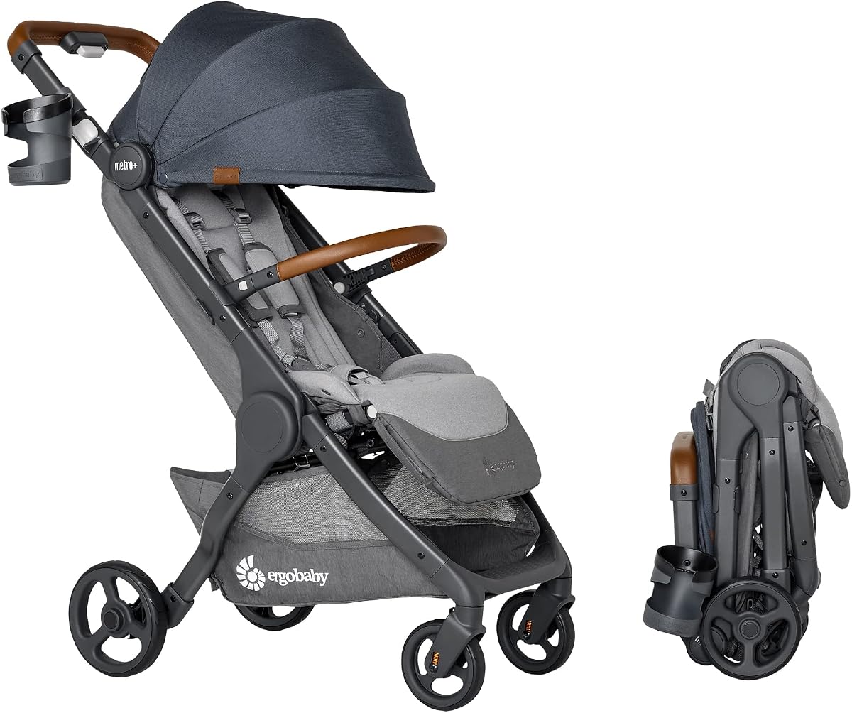 Ergobaby Metro+ Deluxe Compact Baby Stroller, Lightweight Umbrella Stroller