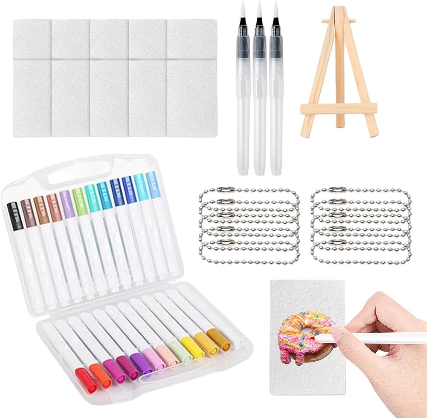 Foam Painting Kit - 24 Color Paint Markers Creative 3D Effect Fun,3D Drawing DIY Art Set | for Prechoolers Boys Girls Kids Daughter Son