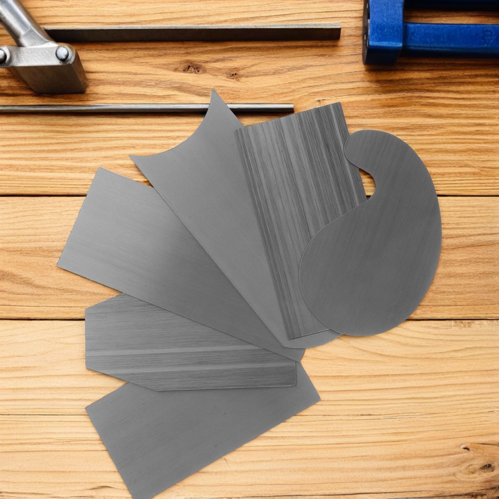 jojofuny 2 Set Raschietti in Acciaio per Lavorazione Legno Design Ergonomico e Multiforme per Finitura di Superfici in Legno, Strumenti di Precisione per Falegnameria