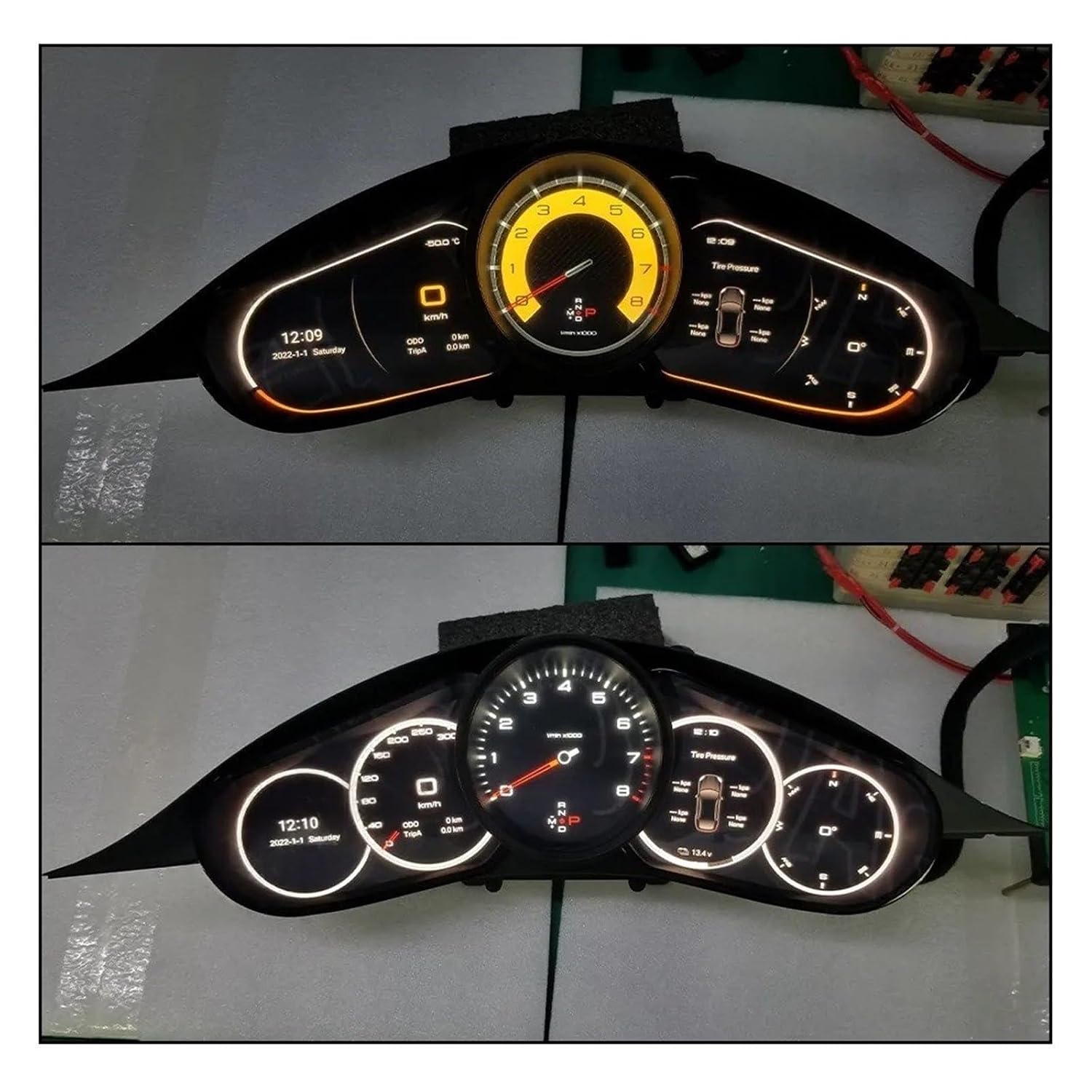 車用 LCD デジタルダッシュボードクラスター ポルシェ パナメーラ 2010-2016 対応 【ウェーブ】 オートスピードメータ