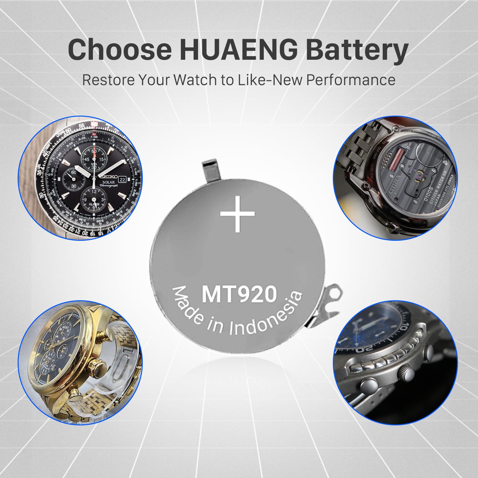 Akumulator zamienny do Panasonic 3023.24T, kompatybilny z Seiko Kalibers V174, V172, V175 - idealny do zegarków Casio zasilanych energią słoneczną, 3023-24T MT920