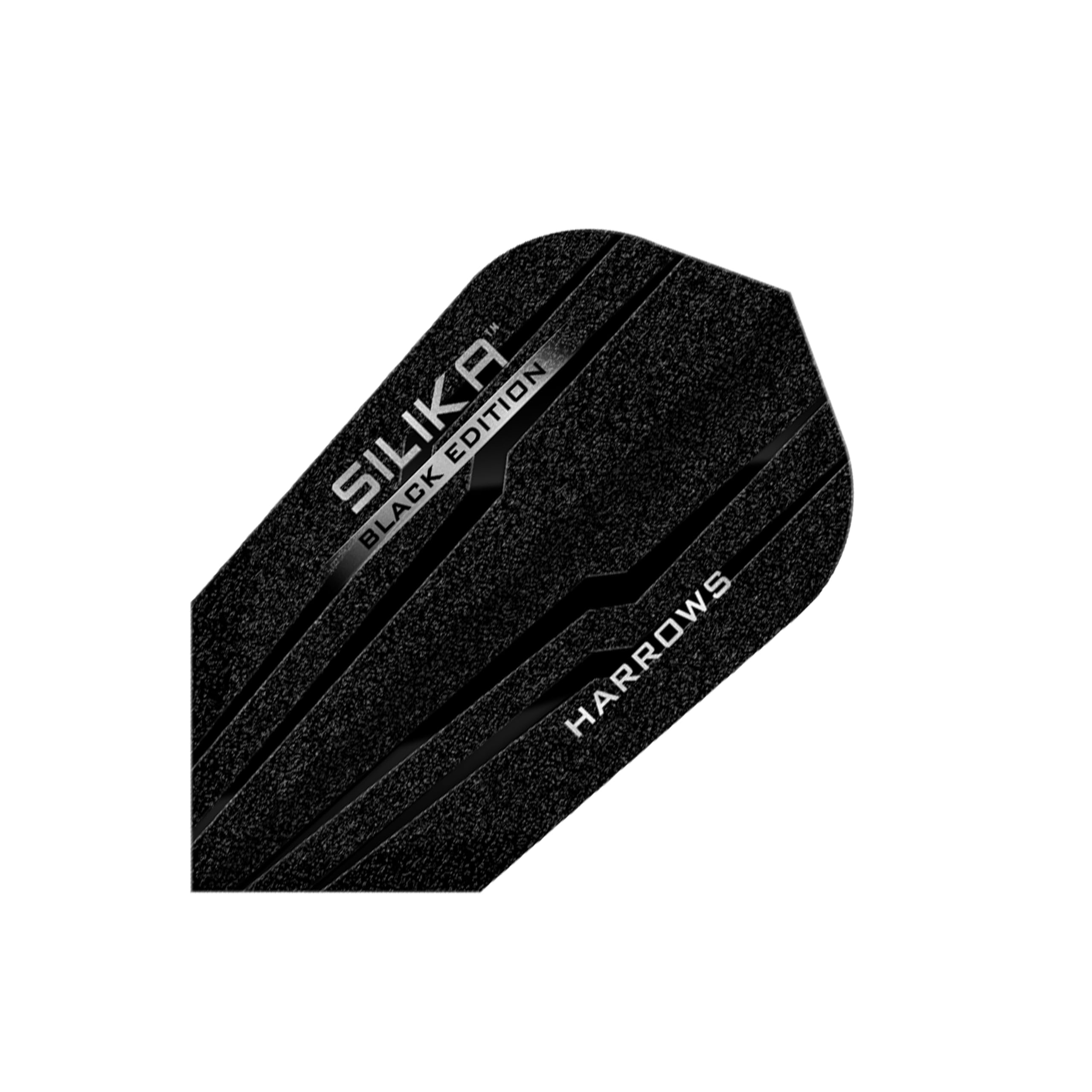Harrows Silika Slim | 5 x zestawów Lotki do lotek (w sumie 15 lotek) I Lotki do lotek 100 mikronów I Premium Extra Strong Made in UK I Profesjonalne akcesoria do lotek I Czarna edycja