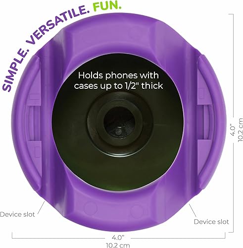 Miniatura 3 de GoDonut Soporte giratorio para teléfono 360 grados - Soporte para teléfono celular + organizador de escritorio para iPad - Compatible con tableta,