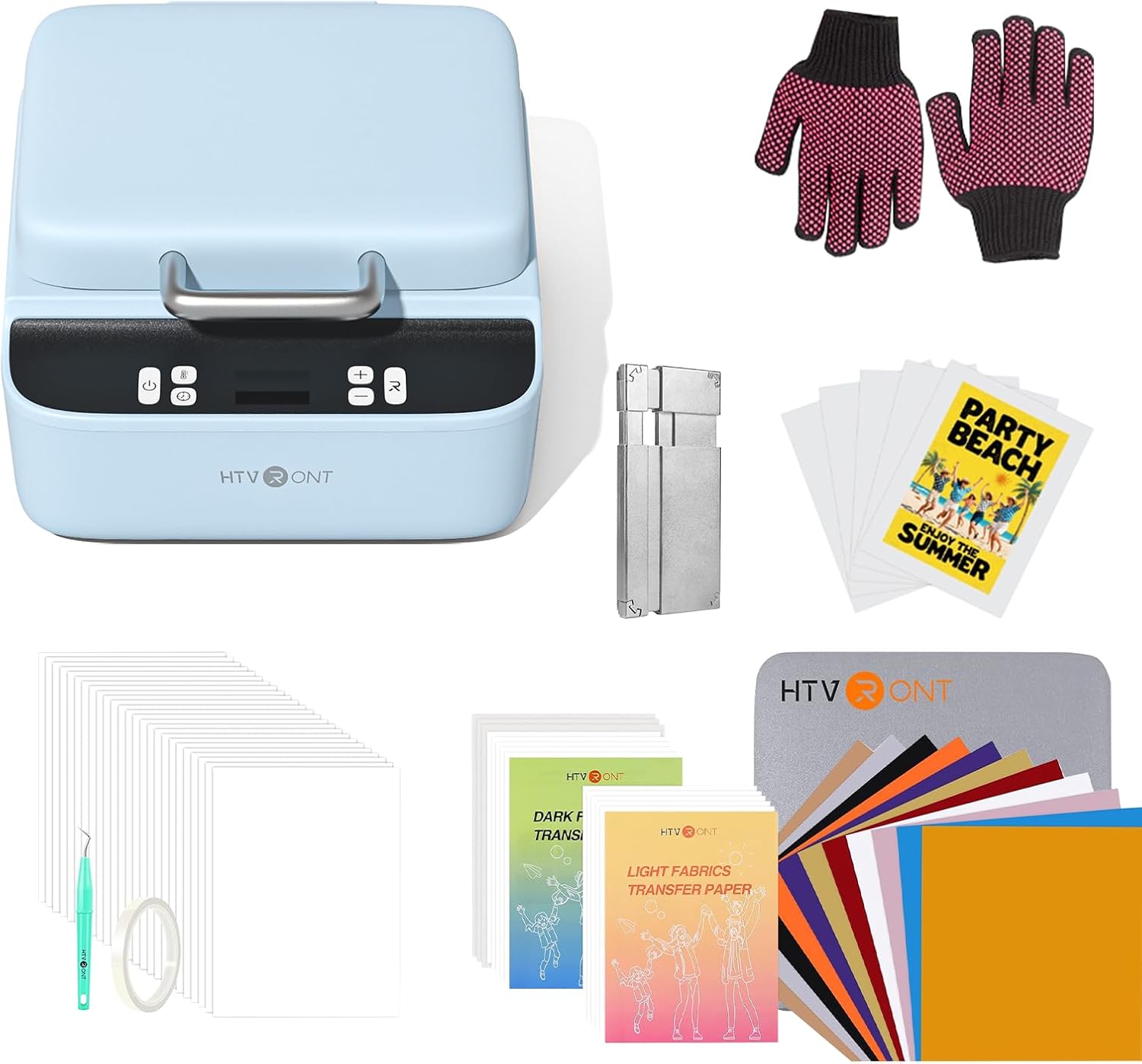 HTVRONT Phone Case Heat Press(Compatible with Android) & 52 Pcs Heat Press Accessories