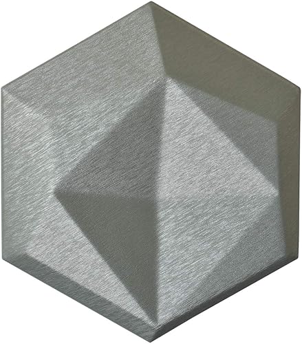 Miniatura 5 de Art3d Wallpanels Azulejos de piel sintética 3D azulejos de pared hexagonales de mosaico paquete de 20