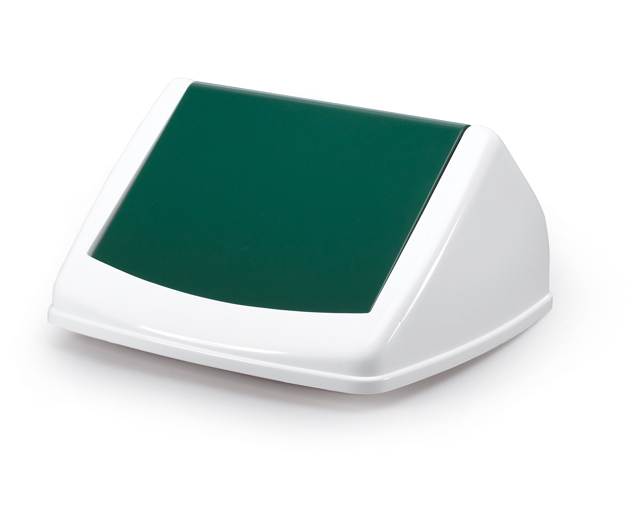 Durable 40L Square Flip Swing Lid Green - Strong Recycling Bin Lid -
