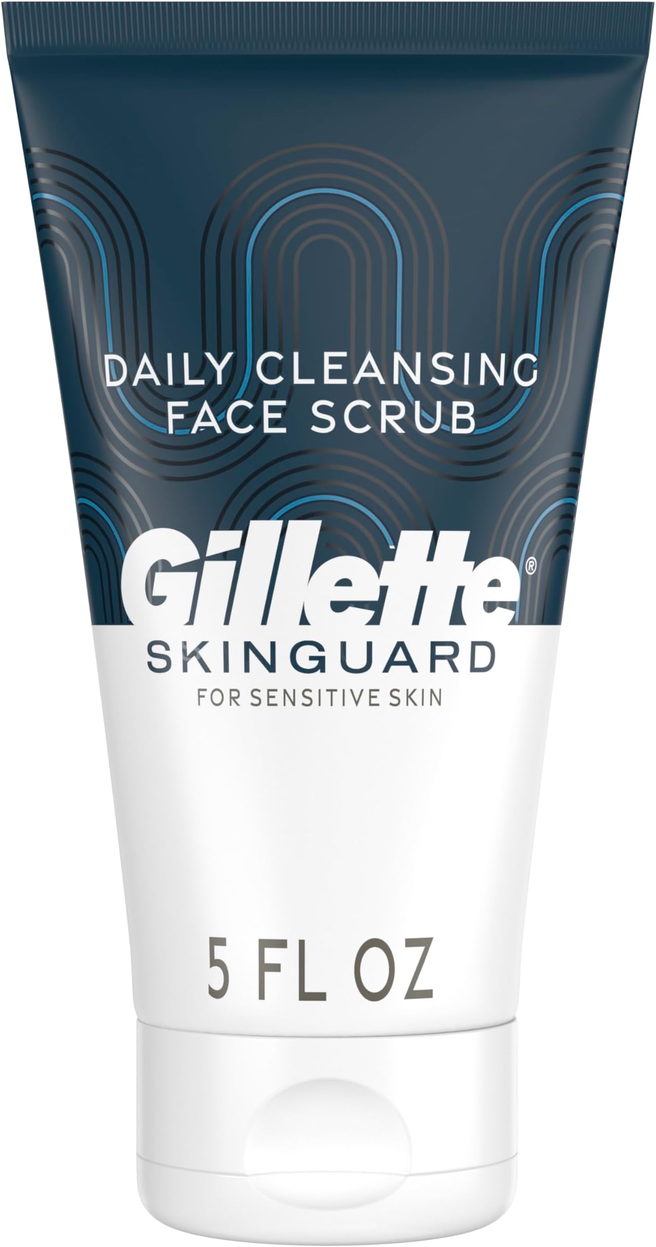 SkinGuard Face Scrub for Men, 5 oz Daily Cleansing Exfoliating Face Scrub with Shea Butter and Charcoal