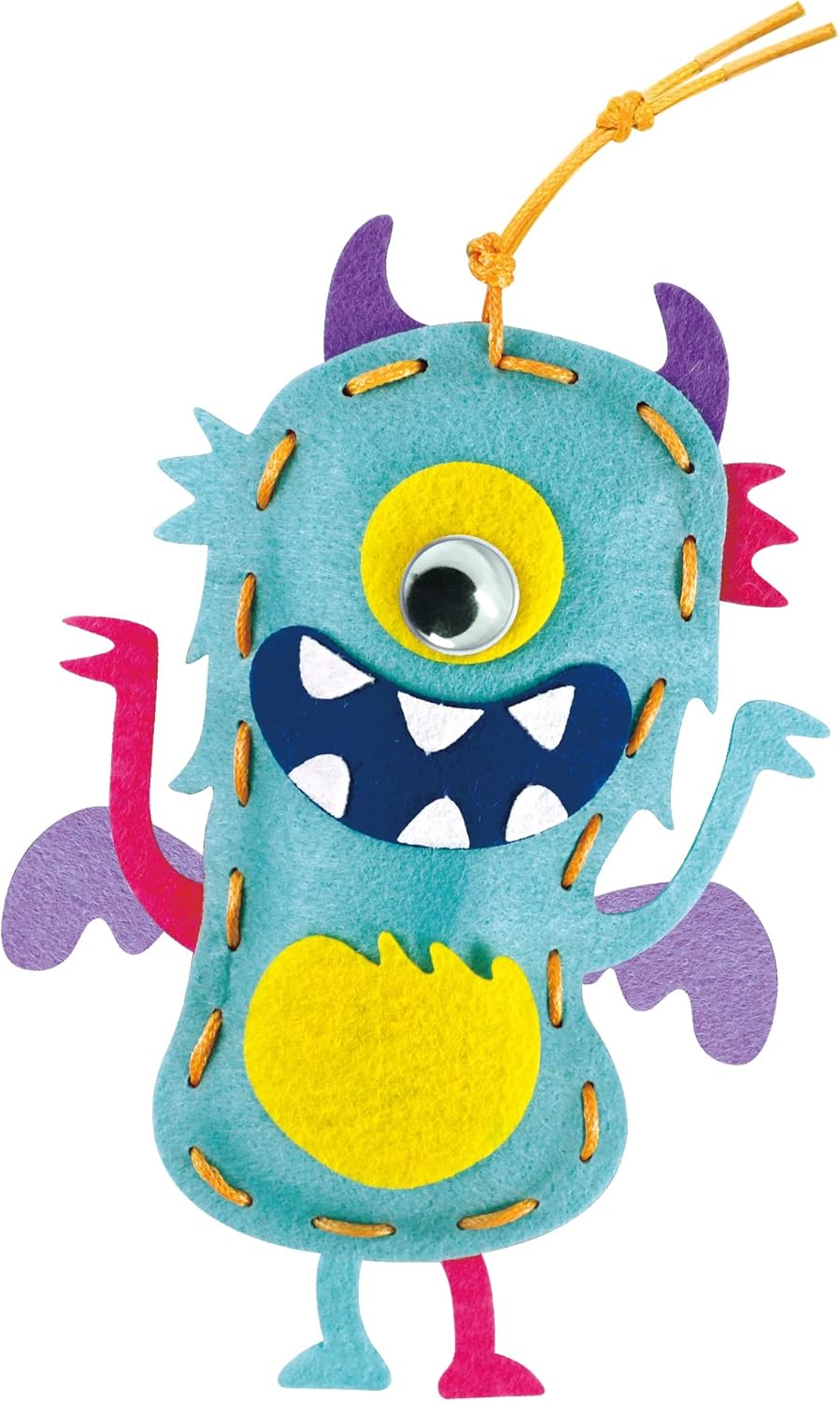 Avenir | My First Lacing | Charm Monster Friends | First Sewing for Ages 3+ | Develop Sewing and Stitching Skills, Multi Colours