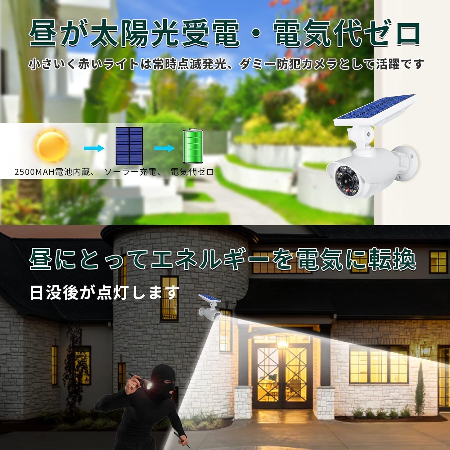 ☆センサーライト 屋外 ソーラー 人感 ダミーカメラ 防犯カメラ型 人感 センサーライト 屋外 LED 防水 ソーラー 防犯 ダミーカメラ 防犯