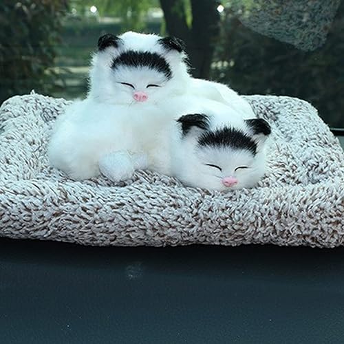 Miniatura 5 de Walbest Lindas bolsas purificadoras de aire de carbón de bambú para gatos dormidos, bolsas de carbón con adorno de gatito, absorbentes de olores