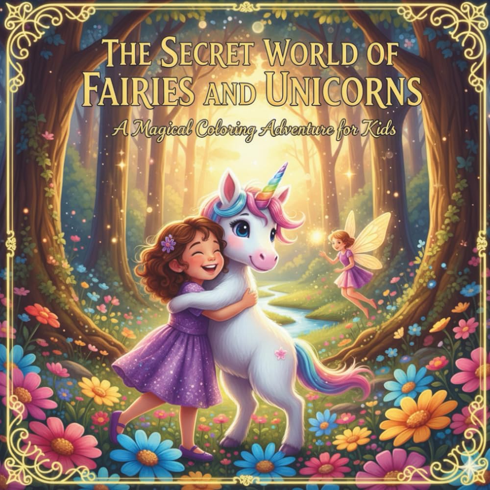 The Secret World of Fairies and Unicorns: A Magical coloring Adventure for Kids Vol.1 (Fairy Universe for Coloring)