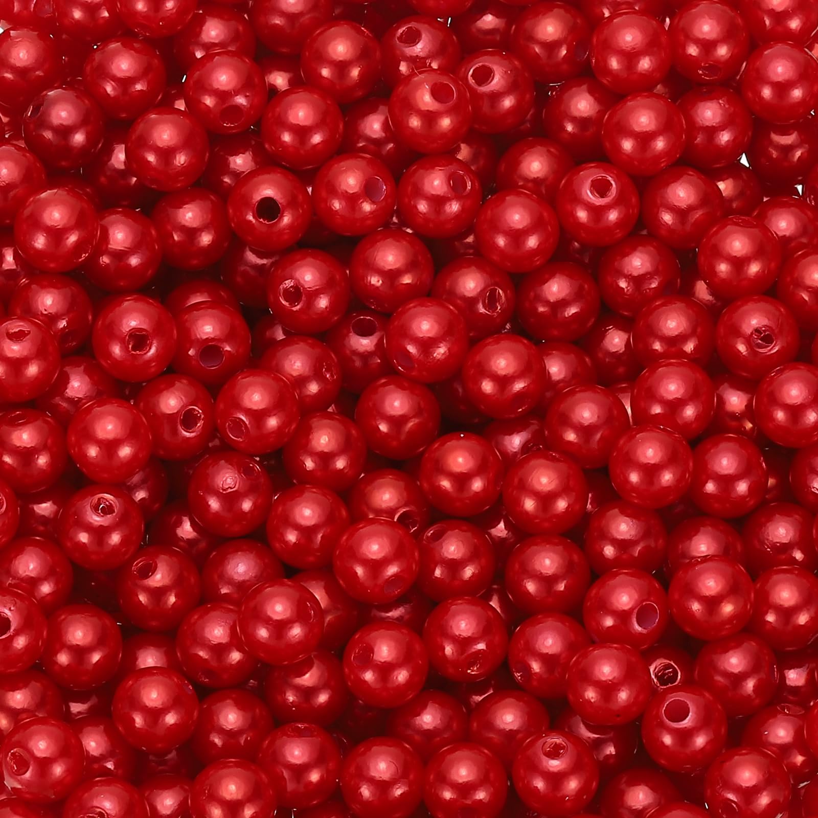 Perles lâches avec trou pour boîtes cosmétiques et loisirs créatifs en lot de 2200