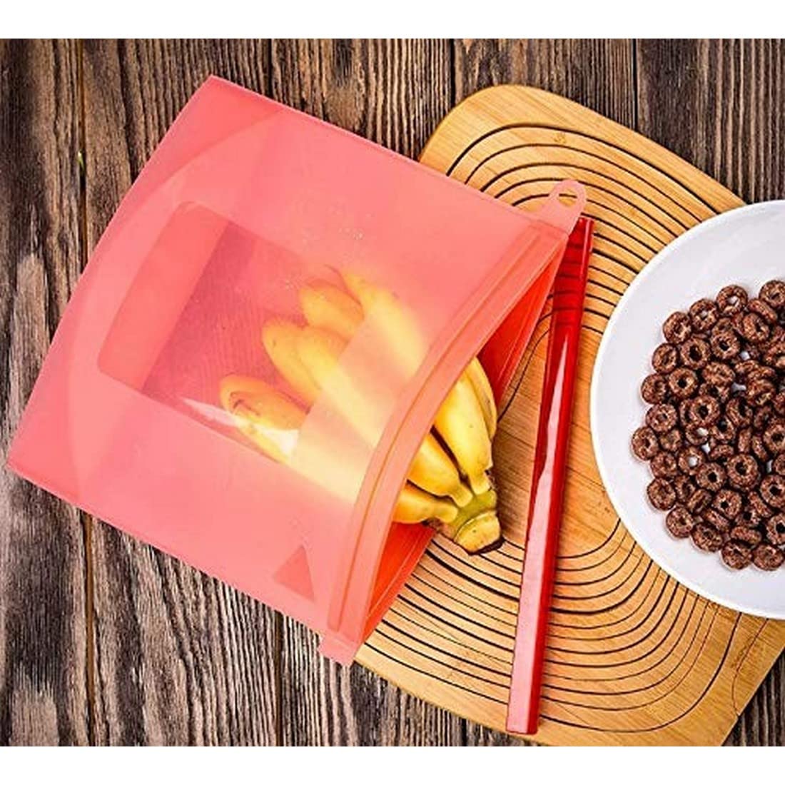 UGU ZONE Silicone Vegetable Food Storage Bag Refrigerator Bags (Multi) 4