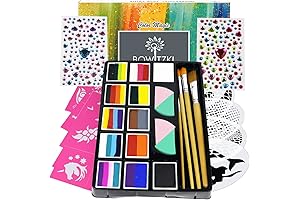 Bowitzki Face Paint Kit Professional Face Painting Set For Kids Adults