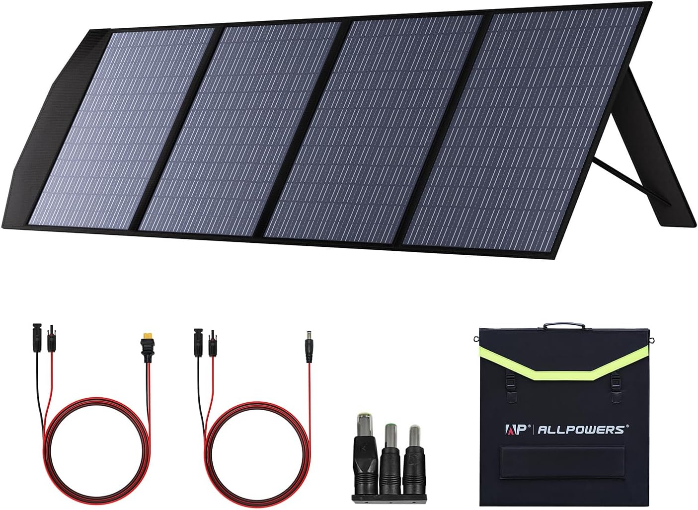 SOLAX SE200 200W Portable Folding Solar Panel,High-Efficiency 23%-25% Monocrystalline Solar Charger for Generator,Camping&RV,41.6V Voltage,IP68 Waterproof
