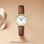 LN LENQIN Womens Watches Analog Quartz Waterproof Watches with Leather Straps Fashion Watch for Ladies