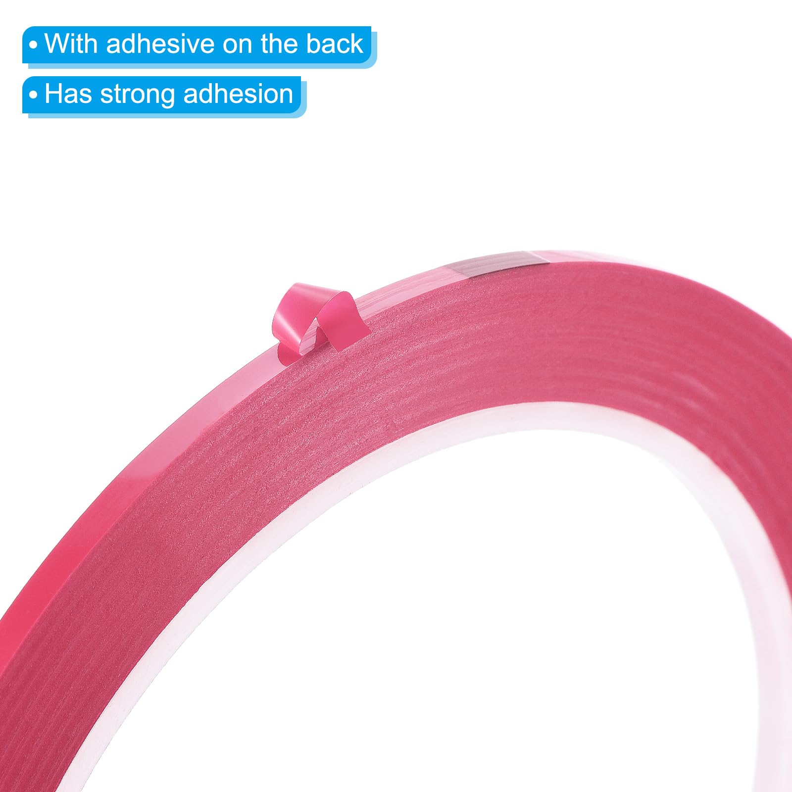 PATIKIL 1/8" Whiteboard Tape, 6 Pack Thin Dry Erase Tape for Graphic Chart Marking DIY Art Pink - Image 4