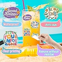 Vista 3 de 300 calcomanías motivacionales de afirmación positiva para botella de agua, laptop, álbum de recortes, tablero de visión, calcomanías de vinilo