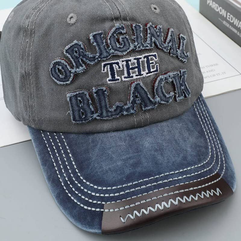 Image of Baseball Denim Adjustable Cap Sports Summer Outdoor Activities Cap for Men and Women