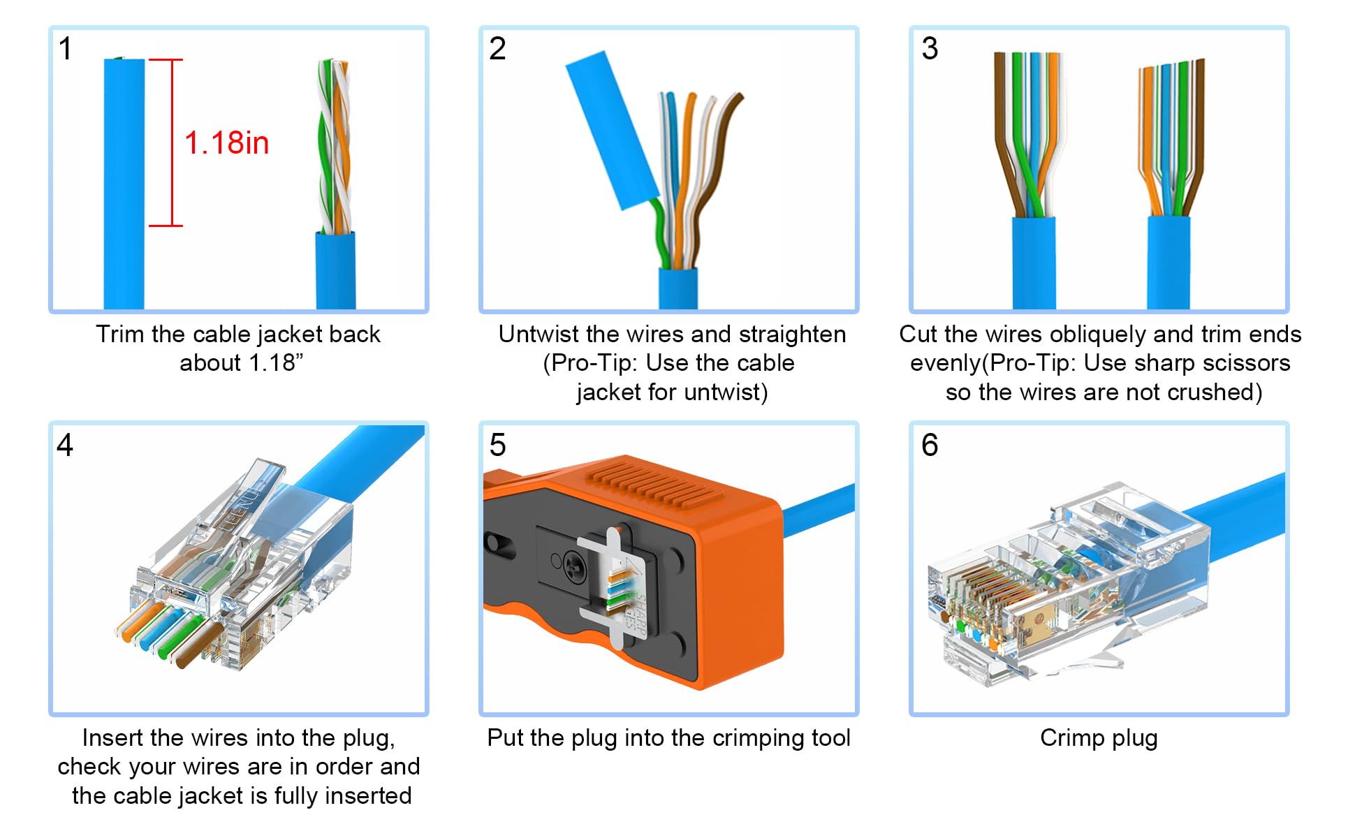 Złącze RJ45 CAT5E 50 szt