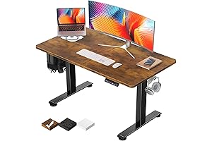 Veken Electric Height Adjustable Sit Stand Computer Table