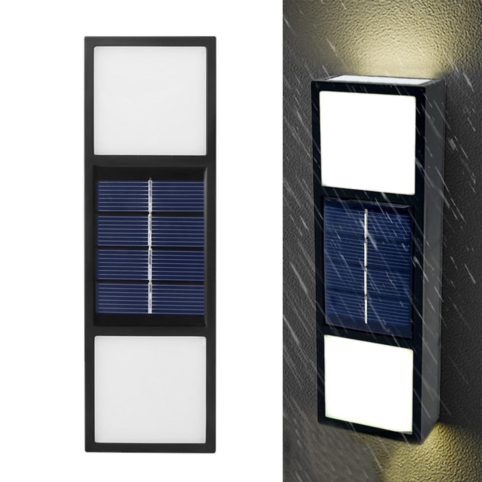 Luces solares de pared impermeables para iluminar zonas oscuras de la valla el patio y jardín 8