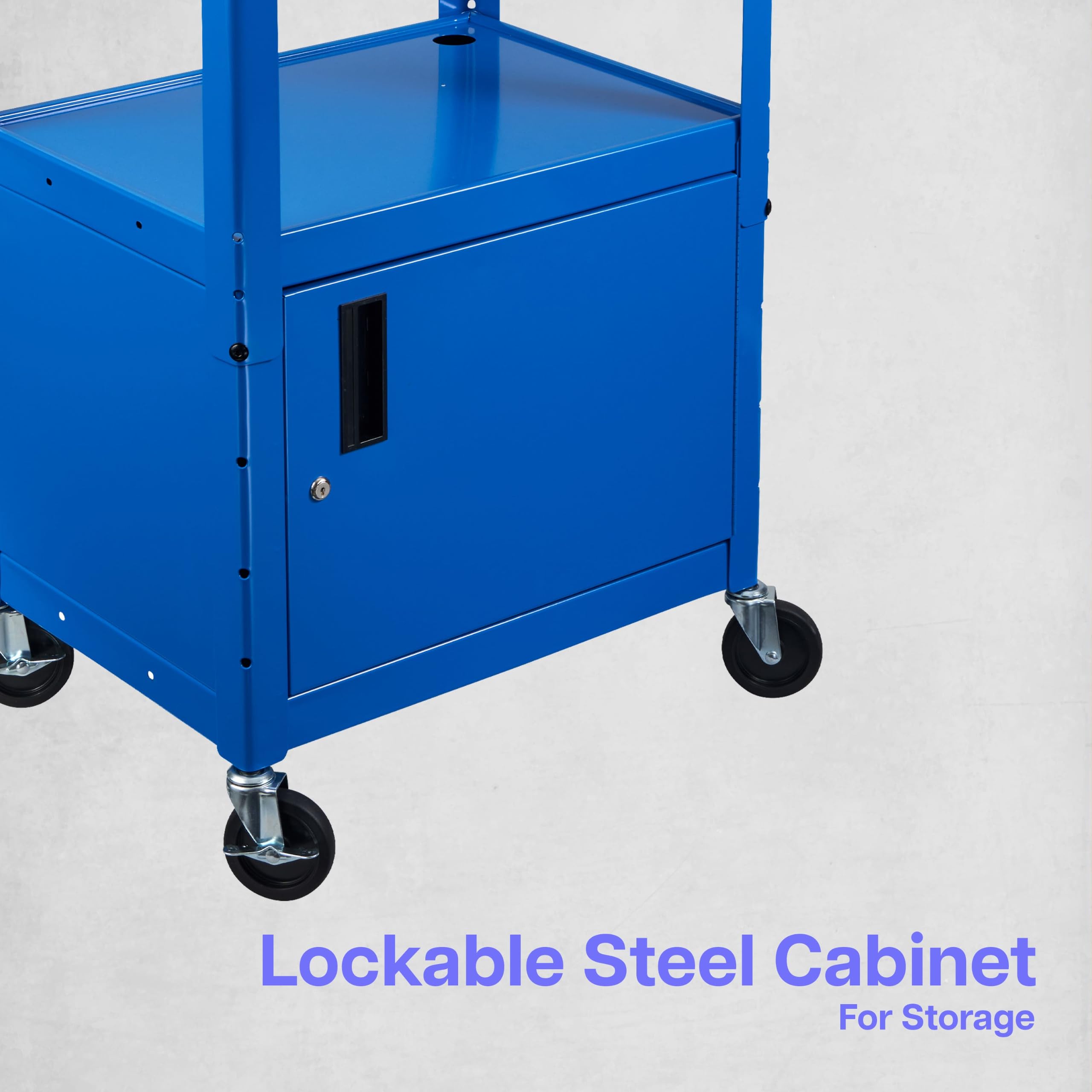 Amazon.com: Luxor Steel AV Cart with Adjustable Height and Storage