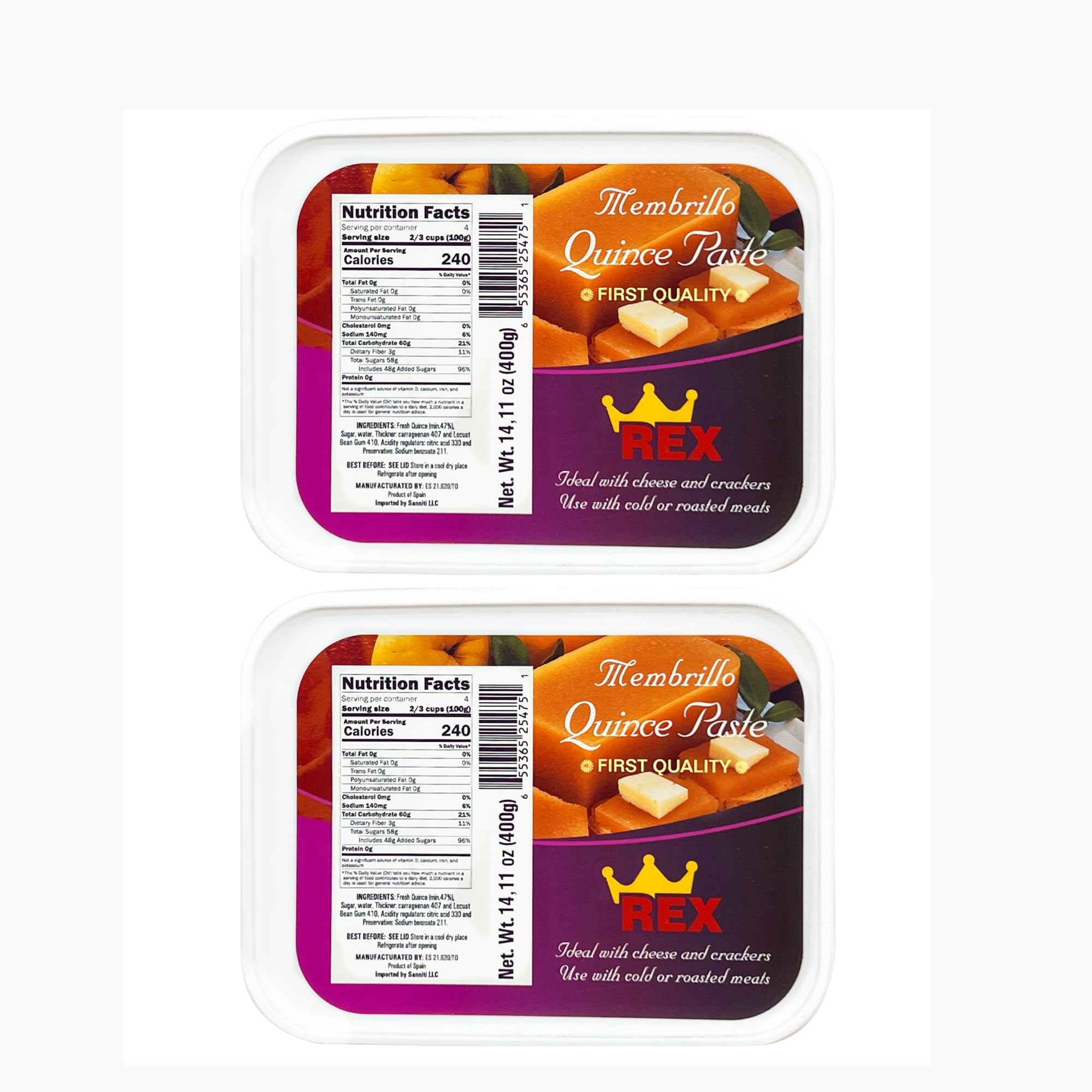 - Sanniti REX Membrillo Quince Paste, 14.11 oz (Pack of 2)