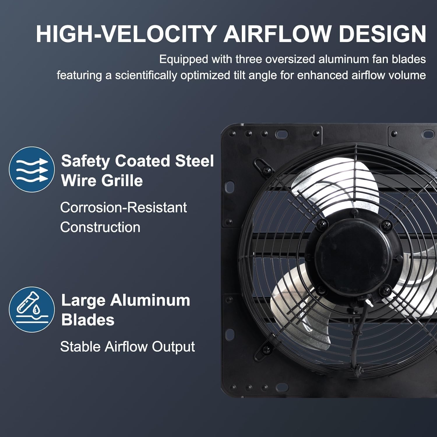 liguanow 12 Inch Shutter Exhaust Fan with Remote Control, 1200 CFM High Airflow Ventilation Fan, 8 Speed Adjustable, Plug & Play Wall Mounted Exhaust Fan for Garage, Workshop, Attic, Greenhouse & Shed