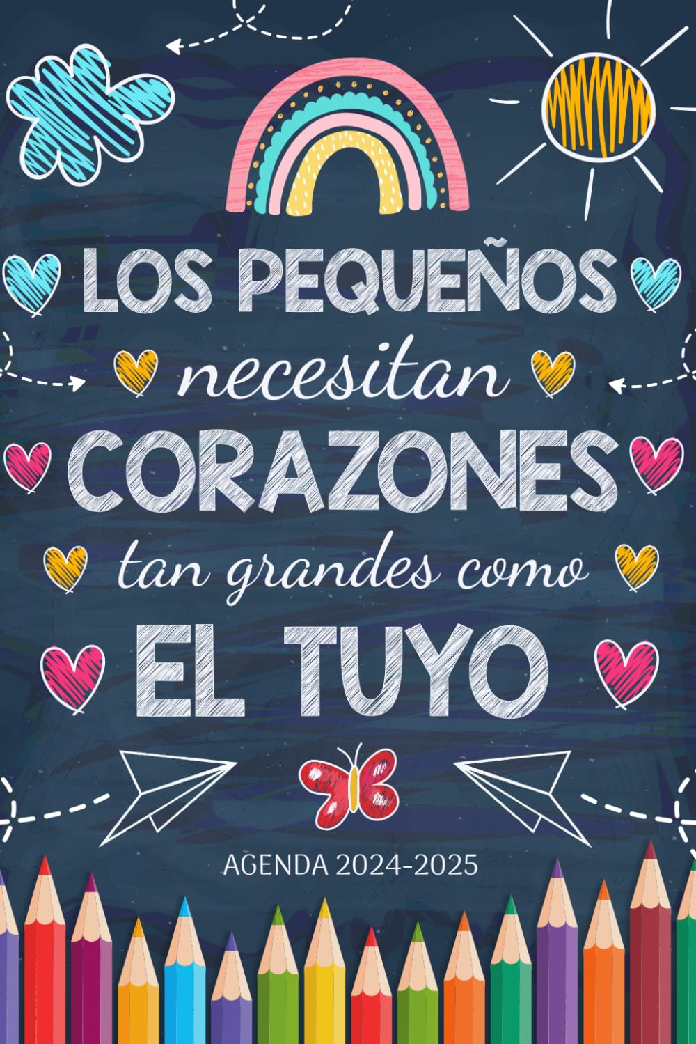 Agenda Profesora 2024 2025 A5: Planificador semanal y mensual | regalo profesora infantil primaria guarderia | una semana en dos páginas | 12 meses | formato pequeño